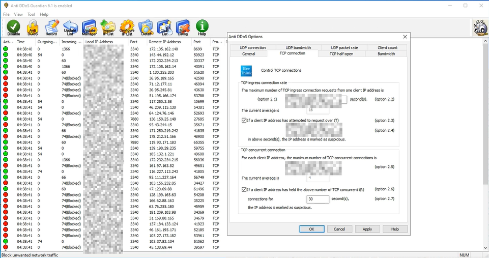 DDoS protection